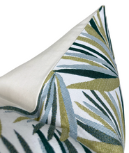 Load image into Gallery viewer, Palmetto Pillow Cover in Verdigris, Perennials Textiles