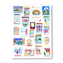 Load image into Gallery viewer, Ski Resort Collection Matchbook Art Print