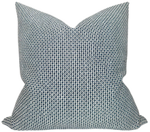 Load image into Gallery viewer, Gridded Woven Pillow Cover in Blue
