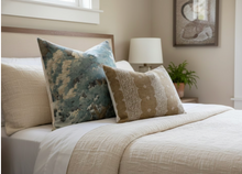 Load image into Gallery viewer, Woodland Clearing Pillow Cover in Spa Blue, Thibaut Pillows