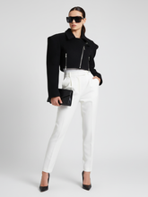 Load image into Gallery viewer, Wide-Shoulder Short Woolen Coat For Women, Financial District, BYMANYC New York.