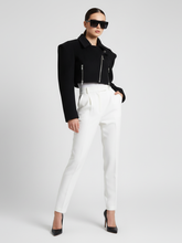 Load image into Gallery viewer, Wide-Shoulder Short Woolen Coat For Women, Financial District, BYMANYC New York.