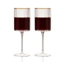 Load image into Gallery viewer, Meridian Crystal Wine Glasses Set of 2