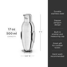 Load image into Gallery viewer, Irving Stainless Steel Penguin Cocktail Shaker