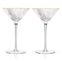 Load image into Gallery viewer, Meridian Crystal Martini Glasses Set of 2