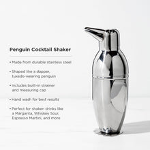 Load image into Gallery viewer, Irving Stainless Steel Penguin Cocktail Shaker