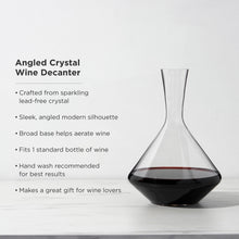 Load image into Gallery viewer, Raye Angled Crystal Wine Decanter