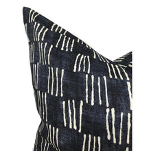 Load image into Gallery viewer, Matchsticks Pillow Cover in Indigo Blue, George Spencer Textiles