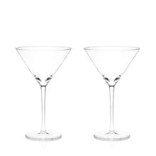 Load image into Gallery viewer, Raye Stemmed Crystal Martini Glasses Set of 2