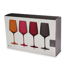 Load image into Gallery viewer, Reserve Nouveau Crystal Wine Glasses in Sunset Set of 4