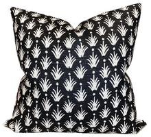 Load image into Gallery viewer, Reeds Pillow Cover in Jet, McLaurin + Piercy Textiles