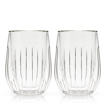 Load image into Gallery viewer, Double-Walled Stemless Wine Glasses Set of 2