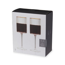 Load image into Gallery viewer, Meridian Crystal Wine Glasses Set of 2