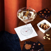 Load image into Gallery viewer, Seneca Faceted Crystal Martini Glasses Set of 2