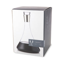Load image into Gallery viewer, Irving Chrome-Rimmed Crystal Decanter