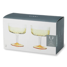 Load image into Gallery viewer, Gatsby Coupe Glasses Set of 2