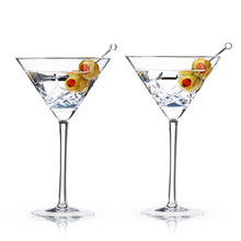 Load image into Gallery viewer, Admiral Crystal Martini Glasses