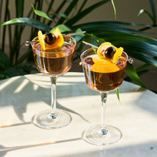 Load image into Gallery viewer, Raye Angled Crystal Nick & Nora Glasses Set of 2