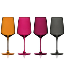 Load image into Gallery viewer, Reserve Nouveau Crystal Wine Glasses in Sunset Set of 4