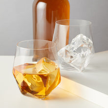 Load image into Gallery viewer, Seneca Faceted Crystal Tumblers Set of 2