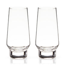 Load image into Gallery viewer, Raye Heavy Base Stemless Crystal Champagne Flutes Set of 2