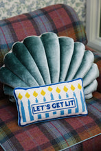 Load image into Gallery viewer, Let's Get Lit Needlepoint Pillow
