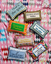 Load image into Gallery viewer, Drink Champagne Needlepoint Pillow
