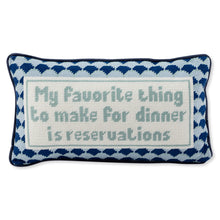 Load image into Gallery viewer, Reservations Needlepoint Pillow
