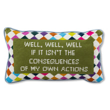 Load image into Gallery viewer, Well Well Well Needlepoint Pillow
