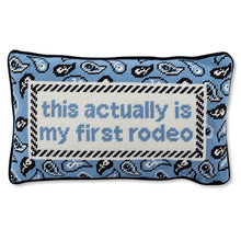Load image into Gallery viewer, First Rodeo Needlepoint Pillow
