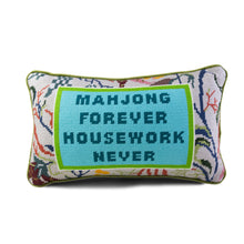 Load image into Gallery viewer, Mahjong Needlepoint Pillow
