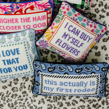 Load image into Gallery viewer, First Rodeo Needlepoint Pillow
