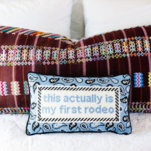 Load image into Gallery viewer, First Rodeo Needlepoint Pillow

