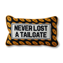 Load image into Gallery viewer, Never Lost A Tailgate Needlepoint Pillow
