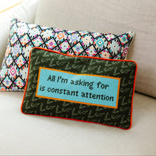 Load image into Gallery viewer, Leo Needlepoint Pillow
