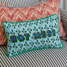 Load image into Gallery viewer, Hot Mess Needlepoint Pillow
