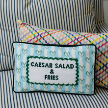 Load image into Gallery viewer, Girl Dinner Needlepoint Pillow
