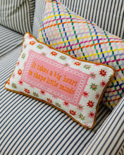Load image into Gallery viewer, Big Heart Needlepoint Pillow

