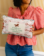 Load image into Gallery viewer, Stable Needlepoint Pillow
