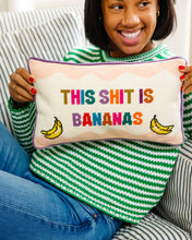 Load image into Gallery viewer, Bananas Needlepoint Pillow
