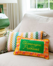Load image into Gallery viewer, Champagne Problems Needlepoint Pillow
