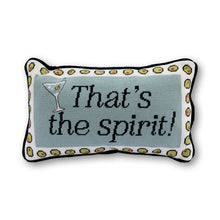 Load image into Gallery viewer, That's The Spirit Needlepoint Pillow
