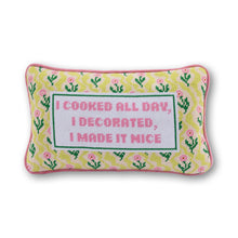 Load image into Gallery viewer, Made it Nice Needlepoint Pillow
