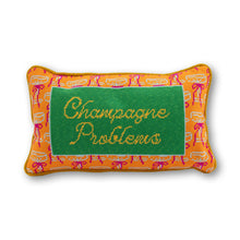 Load image into Gallery viewer, Champagne Problems Needlepoint Pillow
