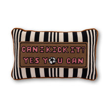 Load image into Gallery viewer, Can I Kick It Needlepoint Pillow
