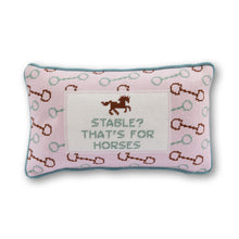 Load image into Gallery viewer, Stable Needlepoint Pillow
