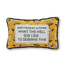 Load image into Gallery viewer, What the Hell Needlepoint Pillow
