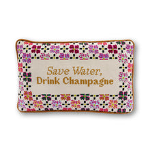 Load image into Gallery viewer, Drink Champagne Needlepoint Pillow
