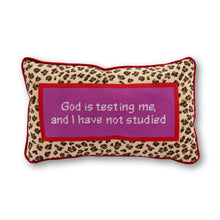 Load image into Gallery viewer, God Testing Me Needlepoint Pillow
