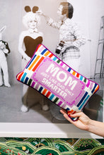 Load image into Gallery viewer, Mom Rules Needlepoint Pillow
